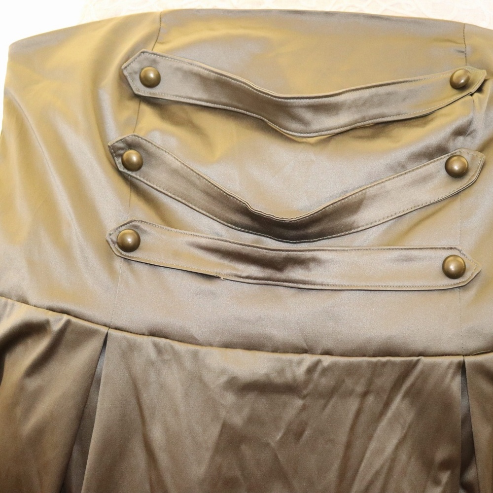 Ashley Stewart Military style olive green dress